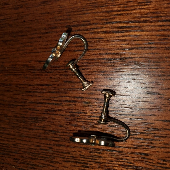 Make Offers • VINTAGE 🍀 4-Leaf Clover Screw-On Earrings GREAT for ALL - Picture 4 of 7